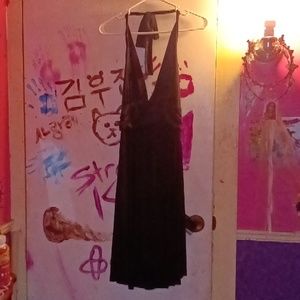 Short Black Halter top Dress